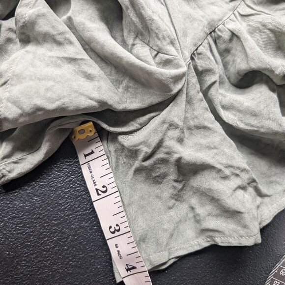 Elan Romper Green Elastic Waist Lightweight Size Small - Picture 5 of 8